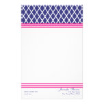 Preppy Lattice Custom Stationery