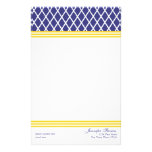 Preppy Lattice Stationery Design