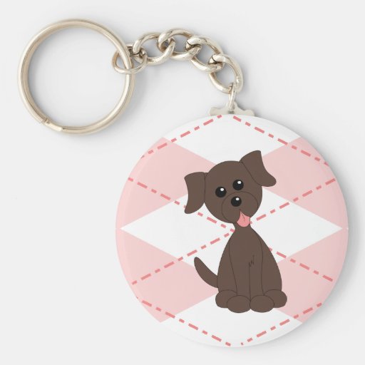 Preppy Puppy Key Chains