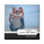 Preppy Save the Date Photo Magnet
