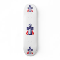 Presbyterian symbol custom skateboard
