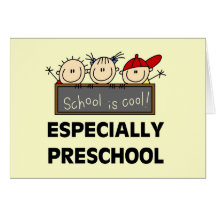 Preschool School is Cool Tshirts and Gifts Greeting Cards