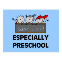 Preschool School is Cool Tshirts and Gifts Post Cards
