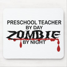 Preschool Teacher Zombie Mousepad