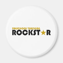 Preschool Teaching Rockstar Refrigerator Magnet