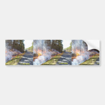 Prescribed Burn at Chesapeake Marshlands National Bumper Sticker