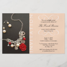 Present new luxury product elegant pink invitation custom flyer