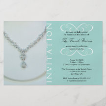Present new luxury product elegant teal invitation personalized flyer