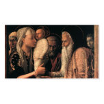 Presentation of Christ in the temple c. 1465-66 Business Card Template