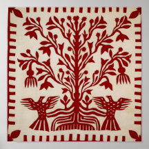 Presentation quilt from Oahu, c. 1855-1887 Print
