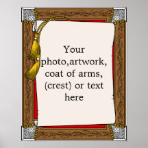 Presentation scroll, posters