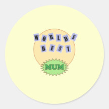 Presents For New Mum Round Stickers