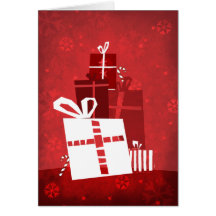 Presents/Happy Holidays Greeting Cards