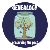 Preserving the Past Round Sticker