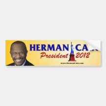 Président 2012 de Herman Caïn Adhésif Pour Voiture