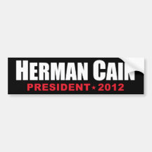 Président 2012 de Herman Caïn Autocollant Pour Voiture