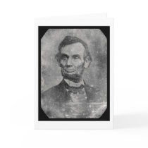 President Abraham Lincoln Daguerreotype 1864 Greeting Card