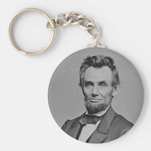President Abraham Lincoln Portrait by Mathew Brady Key Chains