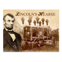 President Abraham Lincoln's Horse-drawn Hearse Post Card