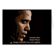 President Barack Obama 2009 Greeting Card