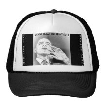 PRESIDENT BARACK OBAMA, 2009 INAGURATION MESH HAT