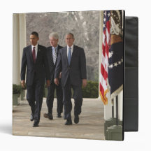 President Barack Obama and former presidents 3 Ring Binders