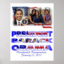 President Barack Obama and the 1st Family Print