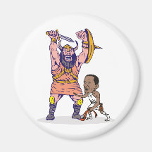 President Barack Obama David fighting Goliath Magnet