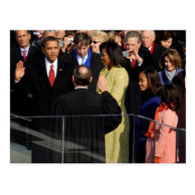 President Barack Obama & Family Post Card