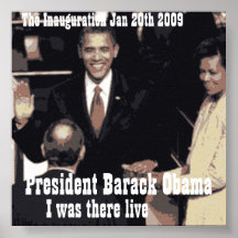 President Barack Obama inauguration 20/1/2009 Print
