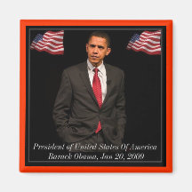 President Barack Obama Inauguration Jan 20th 2009 Refrigerator Magnet