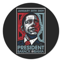President Barack Obama January 20th 2009 Sticker