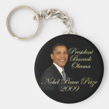President Barack Obama Nobel Peace Prize Keychain
