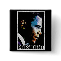 President Barack Obama Vintage Buttons