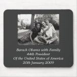President Barack Obama with Family mousepads