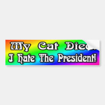 president cat bumper stickers