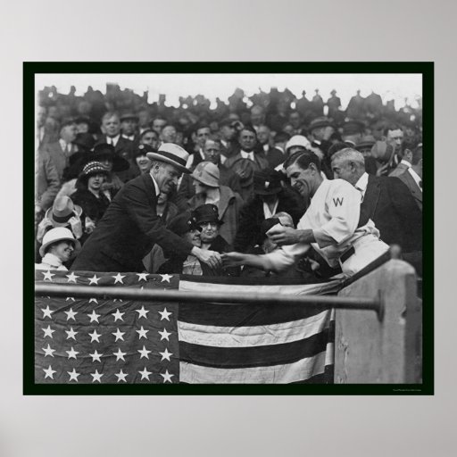 President Coolidge World Series Baseball 1924 Print