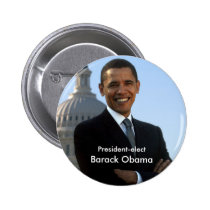 President Elect - Barack Obama Buton buttons
