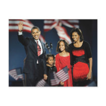 President-Elect Obama & Family Postcard