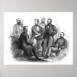 President Lincoln and His Commanders Posters