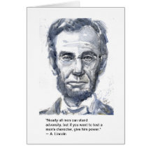 President Lincoln card