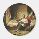 President Lincoln Writing Proclamation of Freedom Refrigerator Magnets
