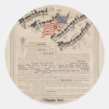 President Lincoln's emancipation proclamation 2 Stickers