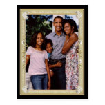 President Obama 1st Family Framed Keepsakes Post Card