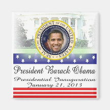 President Obama 2012 Re-election Refrigerator Magnet