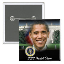 President Obama 2012 Re-election Pinback Button