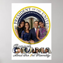President Obama 2012 Re-election Print