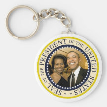 President Obama and First Lady Michelle Key Chain