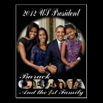PRESIDENT OBAMA and THE FIRST FAMILY postcards