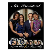 PRESIDENT OBAMA and THE FIRST FAMILY Post Cards